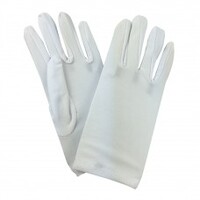 Adults Short White Gloves