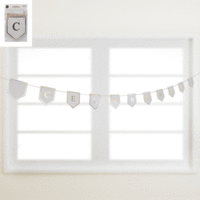 Celebrate' White & Gold Bunting (3m)**