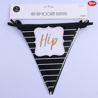 Black Glam "Hip Hip Hooray" Bunting (3m)*