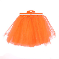 Orange Ladies Tutu - 3 layer with underskirt