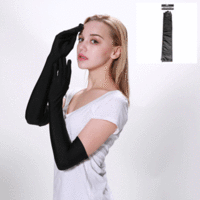 LONG GLOVES-BLACK