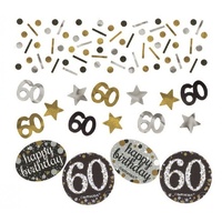 60th Birthday Sparkling Confetti - 34g