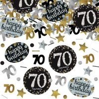 70th Birthday Sparkling Confetti - 34g