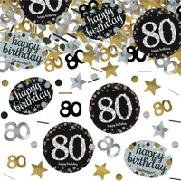 80th Birthday Sparkling Confetti - (34g)