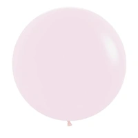 Pastel Matte Pink 60cm Giant Latex Balloons - Pk 3