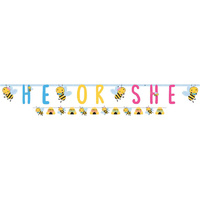 He or She Letter Banner Kit - 2.49m