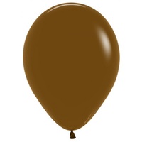 12" Fashion Coffee Latex Balloons - Pk 100
