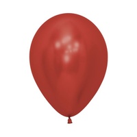 12" Reflex Red Latex Balloons - Pk 50
