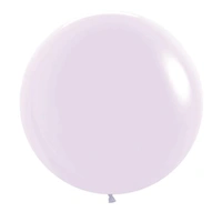 60cm Matte Pastel Lilac Latex Balloons - Pk 3
