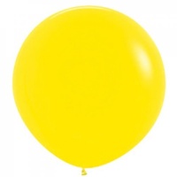 90cm Fashion Yellow Latex Balloons - Pk 3