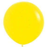 90cm Fashion Yellow Latex Balloons - Pk 3
