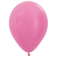 5" Satin Fuschia Latex Balloons - Pk 100