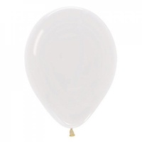 5" Crystal Clear Latex Balloons - Pk 100