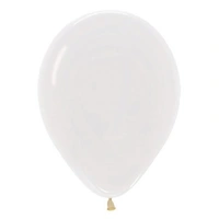 5" Crystal Clear Latex Balloons - Pk 100