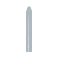 260s Satin Silver Modelling Balloon - Pk 50