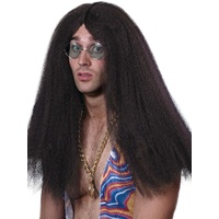 Long Brown Hippy Wig