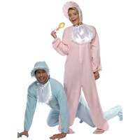 Adults Blue Baby Romper Costume