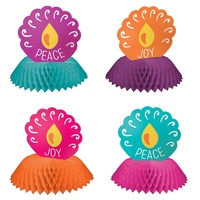 Diwali Mini Honeycomb Centrepieces - Pk 4