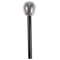 Silver Metallic Fake Microphone (27cm)