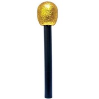 Gold Metallic Fake Microphone (27cm)