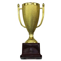 Plastic Matte Gold Trophy Cup (19cm)