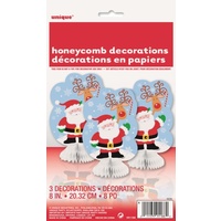 Santa Table Centrepieces - Pk 3