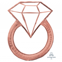 Rose Gold Diamond Ring SuperShape XL Foil (76cm)