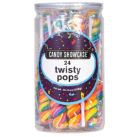 Rainbow Twist Lollipops (288g) - Pk 24