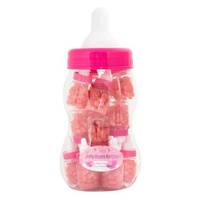 Pink Jelly Beans in Baby Bottle (35g) - Pk 20