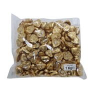 Bulk Gold Chocolate Hearts (1kg)