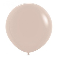 60cm Fashion White Sand Latex Balloons - Pk 3