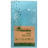Eco Light Blue Paper Rectangle Tablecover (250x125cm)