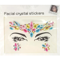 Multi-Coloured Jewel Face Stickers