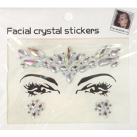 Silver Jewel Face Stickers