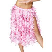 Pink Hawaiian Hula Leaf Skirt