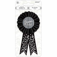 Groom To Be! Fabric Award Ribbon
