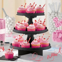 3 Tier Treat Stand Black