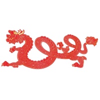 Chinese New Year Dragon Cutout with Articulating Joints