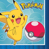 Pokemon Core Cocktail Napkins - Pk 16 - 2ply