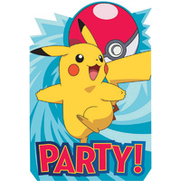 Pokemon Core Party Card Invitations- Pk 8