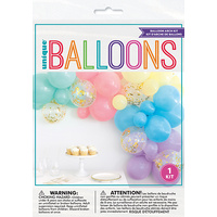 Pastel Balloons Confetti Balloon Garland Kit