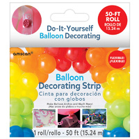 Clear Balloon Decprating Strip 15.24m