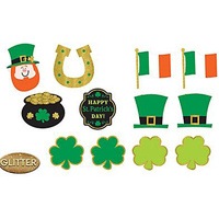 St Pats Day Assorted Cutouts - Pk12