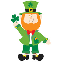 St Pats Day Jointed Leprechaun 88.9cm