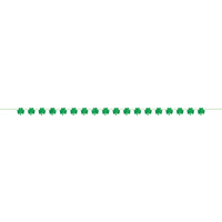 St Pats Day Glitter Shamrock Banner 3.65m