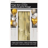 Metallic Gold Fringe Door Curtain - 0.91m x 2.43m