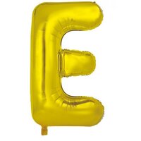 Letter "E" Gold 34" Foil Balloon