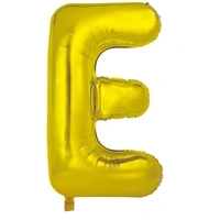Letter "E" Gold 34" Foil Balloon