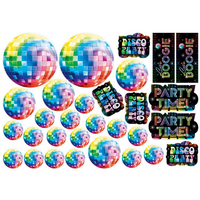 Disco Fever Cutout Decorations - Pk 30