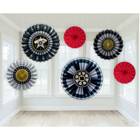 Hollywood Themed Paper Hanging Lanterns - 6pk*
